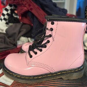 Dr. Martens Pink and Black Boots